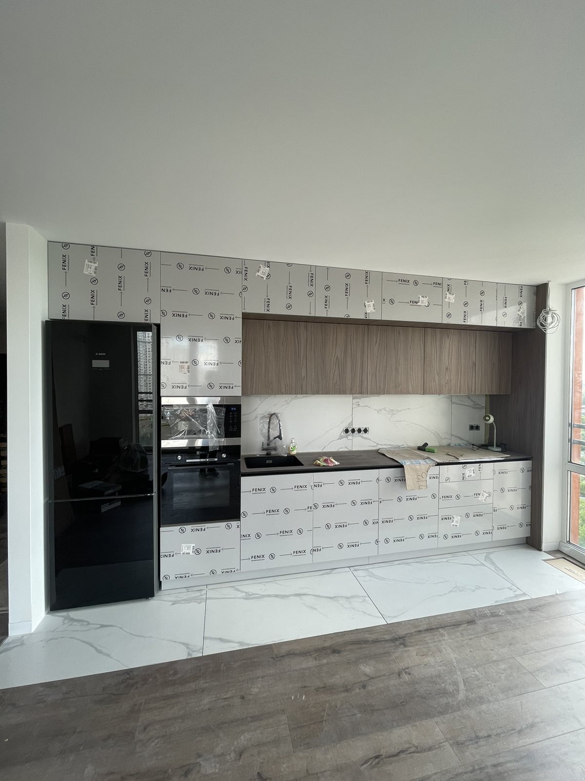 Marble-Look Kitchen Wall Joinery portfolio image 2