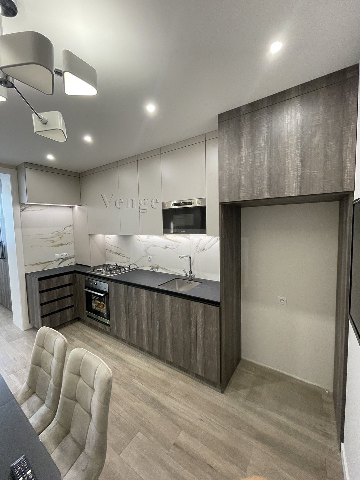 Compact Timber And Grey Kitchen portfolio image 3