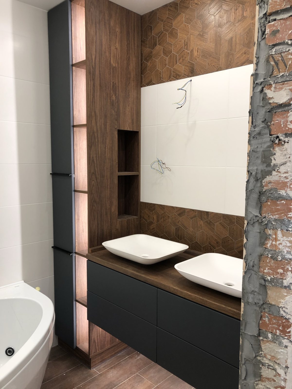 Timber And Stone Bathroom Vanity portfolio image 2